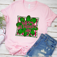 Happy St Patricks Day Clover Tee