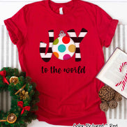 Joy To the World Ornament Christmas Tee