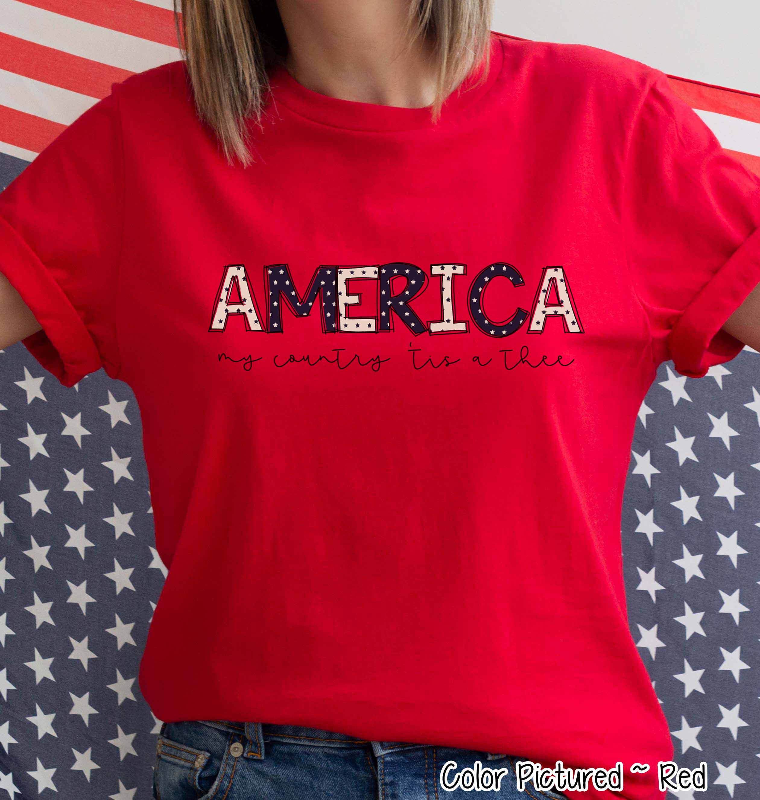 America My Country Tis Of Thee Tee