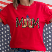 Military Mom with Combat Boots Tee