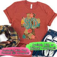 Fall Cross Monogram Tee