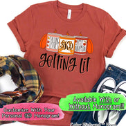Getting Lit Fall Monogram Candles Tee