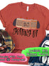 Getting Lit Fall Leopard Print Monogram Candles Tee