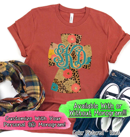 Fall Cross Monogram Tee