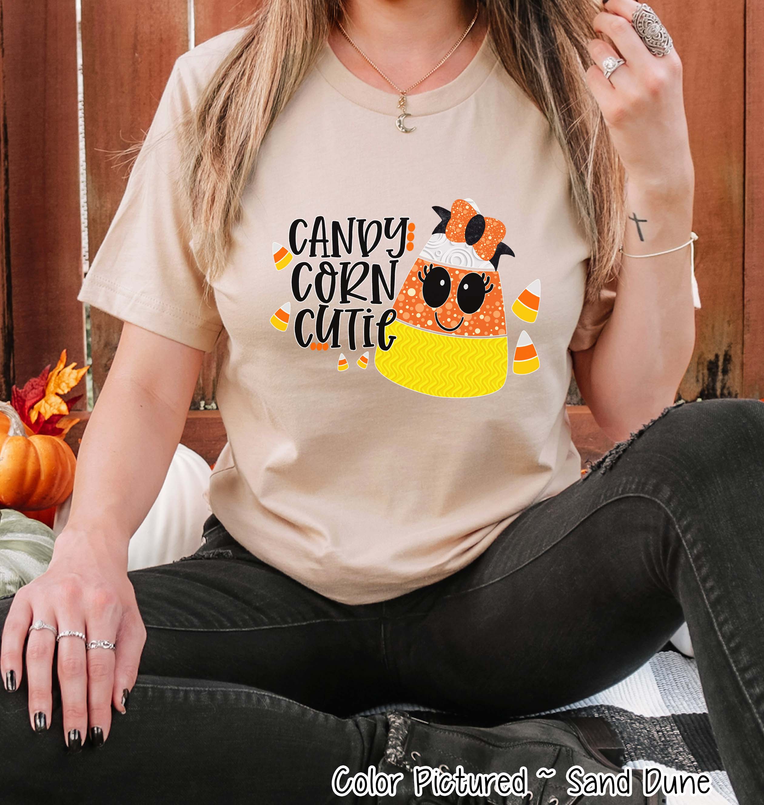 Candy Corn Cutie Halloween Tee