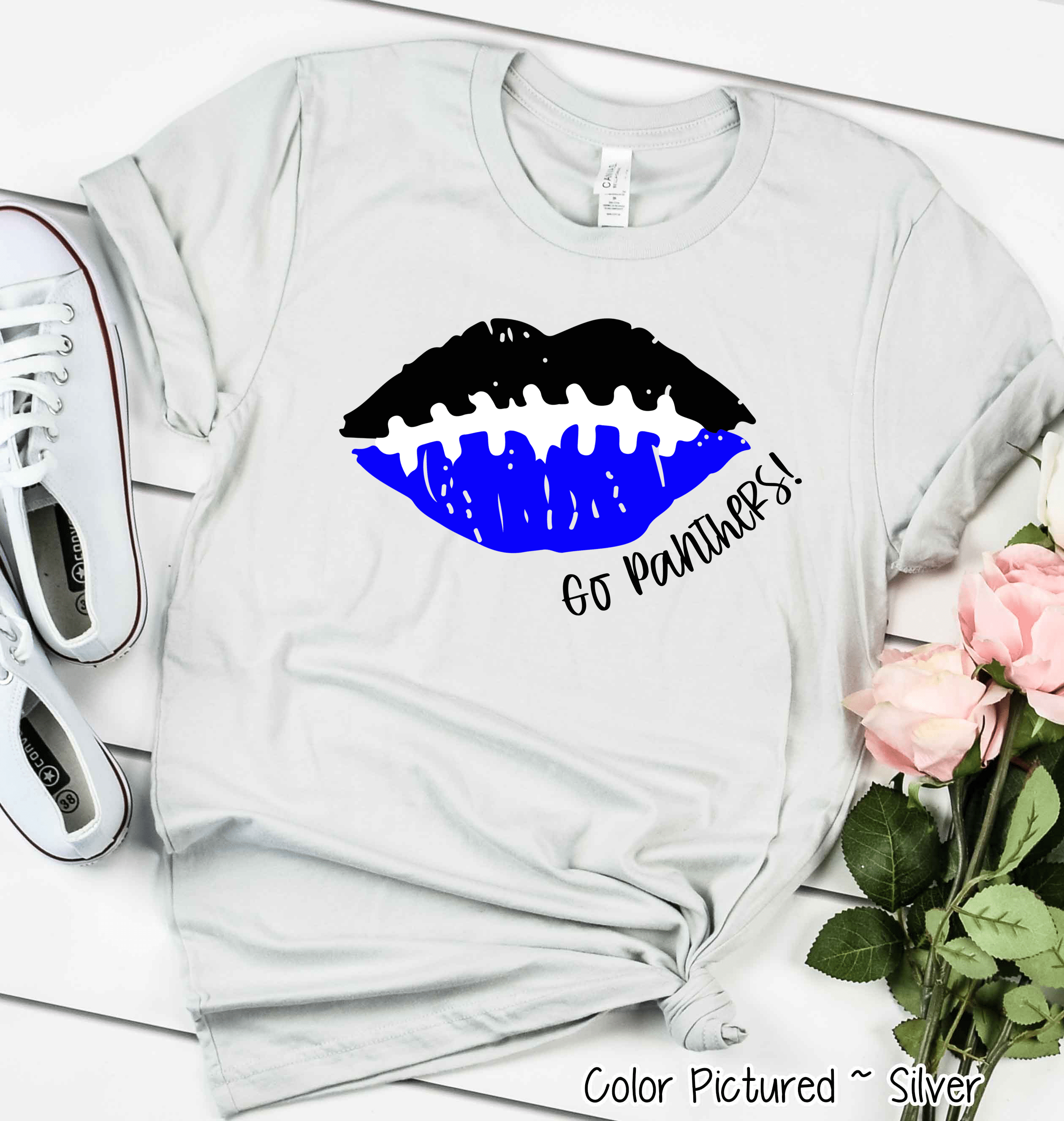 Custom Football Lips Graphic Tee