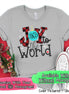 Monogrammed Joy to The World Ornament Christmas Tee