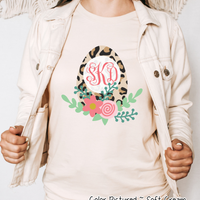 Monogram Leopard Easter Egg Tee