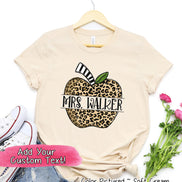 Personalized Leopard Apple Tee