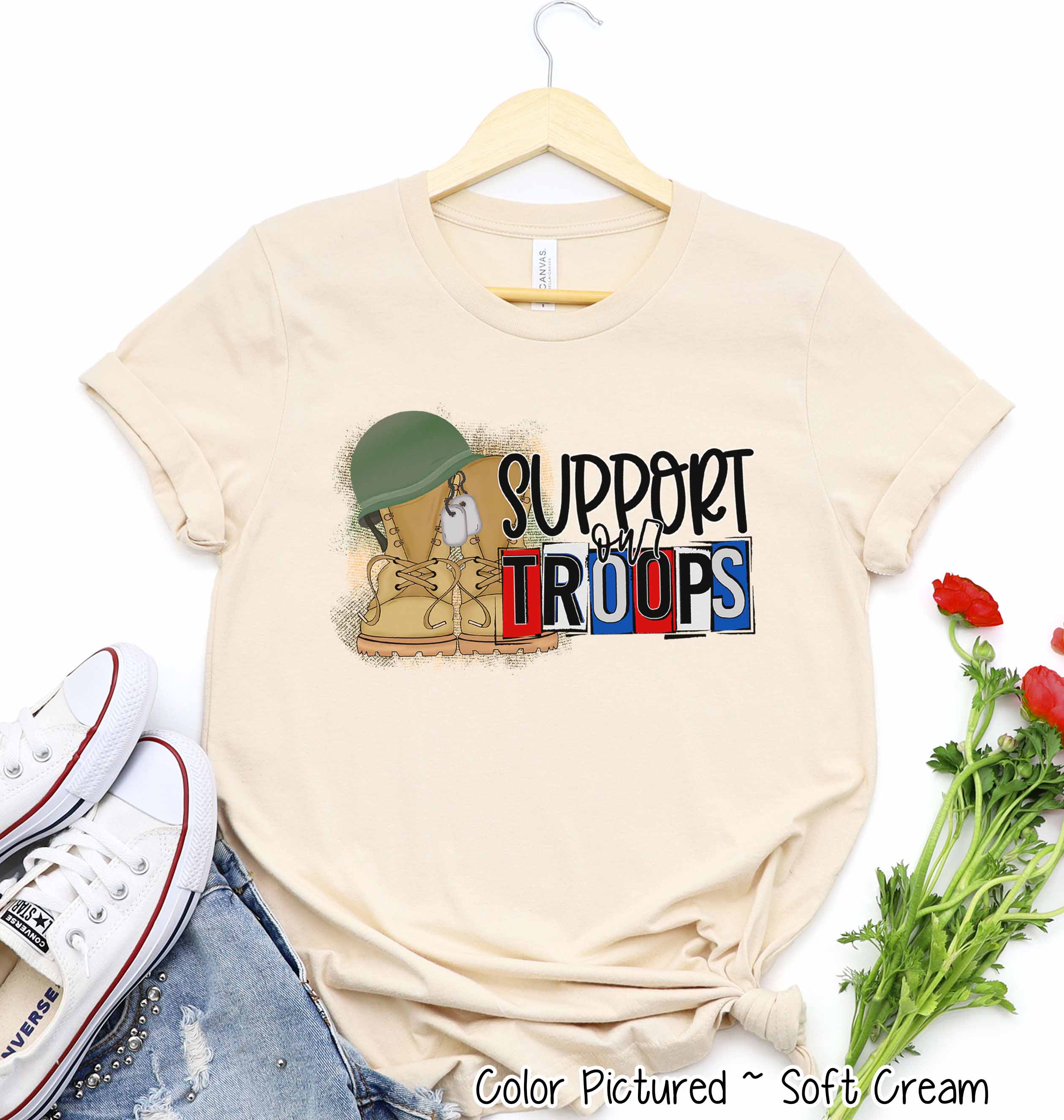 Support our Troops Military Tee