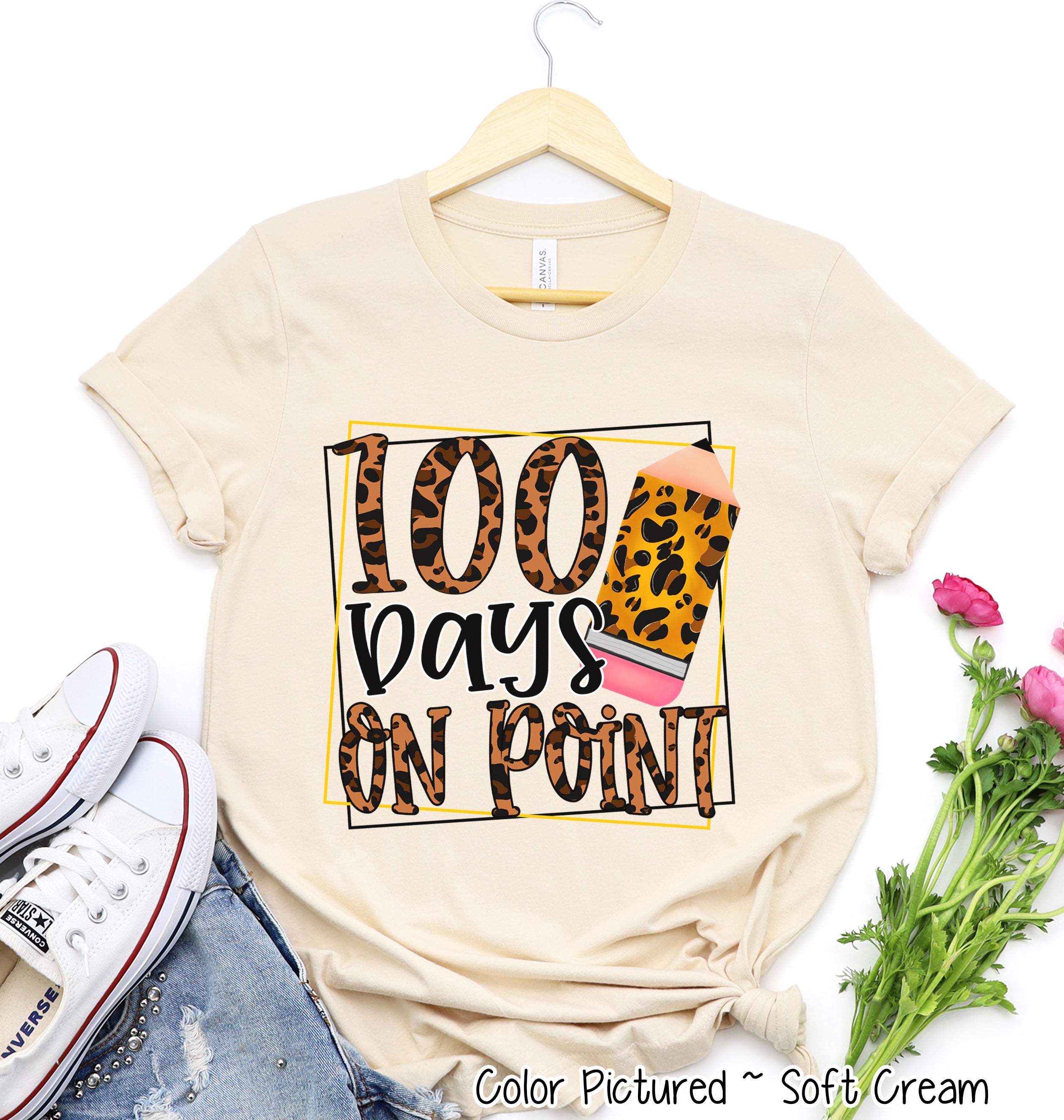 100 Days On Point 100 Days of School Tee