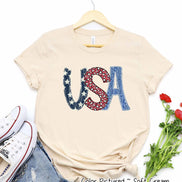 USA Retro Print Tee