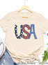 USA Retro Print Tee