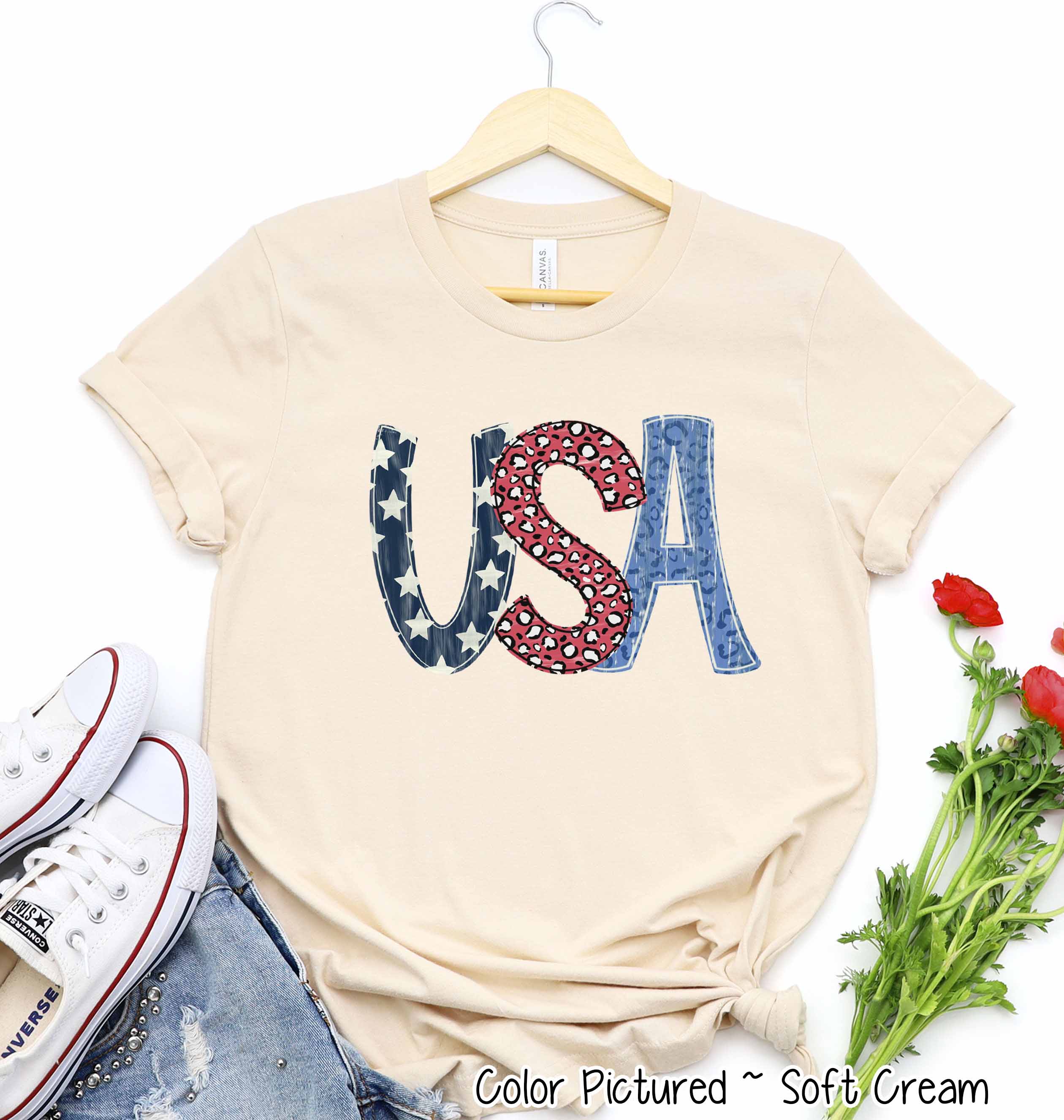 USA Retro Print Tee