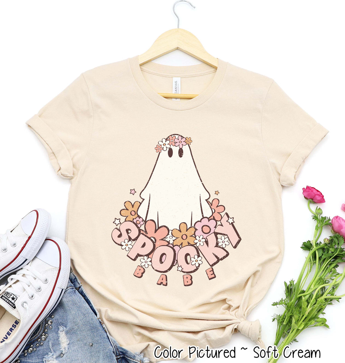Retro Spooky Babe Halloween Tee