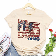 Let Freedom Ring Retro Tee
