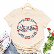 God Bless America Retro Tee