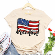 American Freedom Flag Patriotic Tee