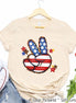 Peace Out Retro Patriotic Tee