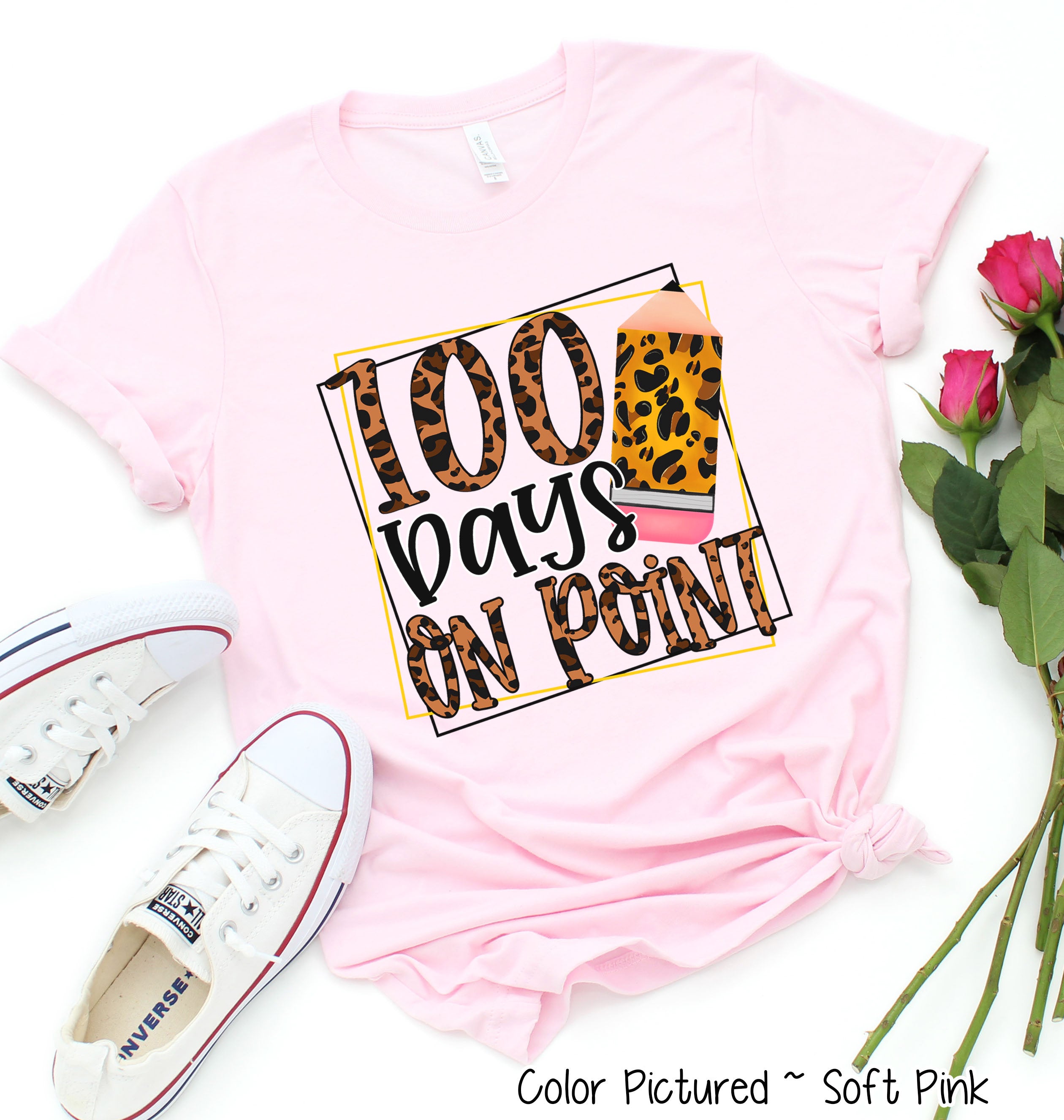 100 Days On Point 100 Days of School Tee