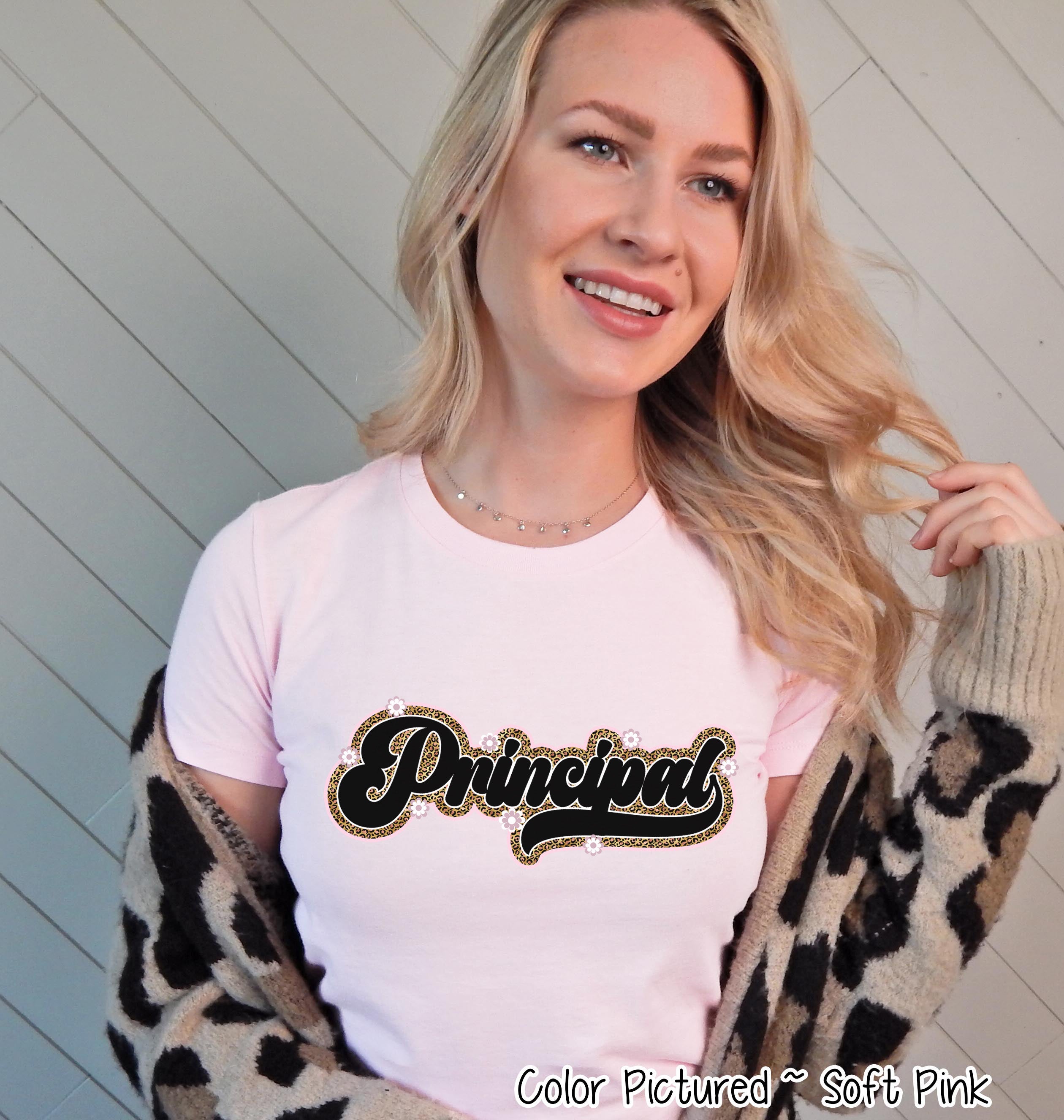 Retro Leopard Principal Tee