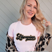 Retro Leopard Librarian Tee
