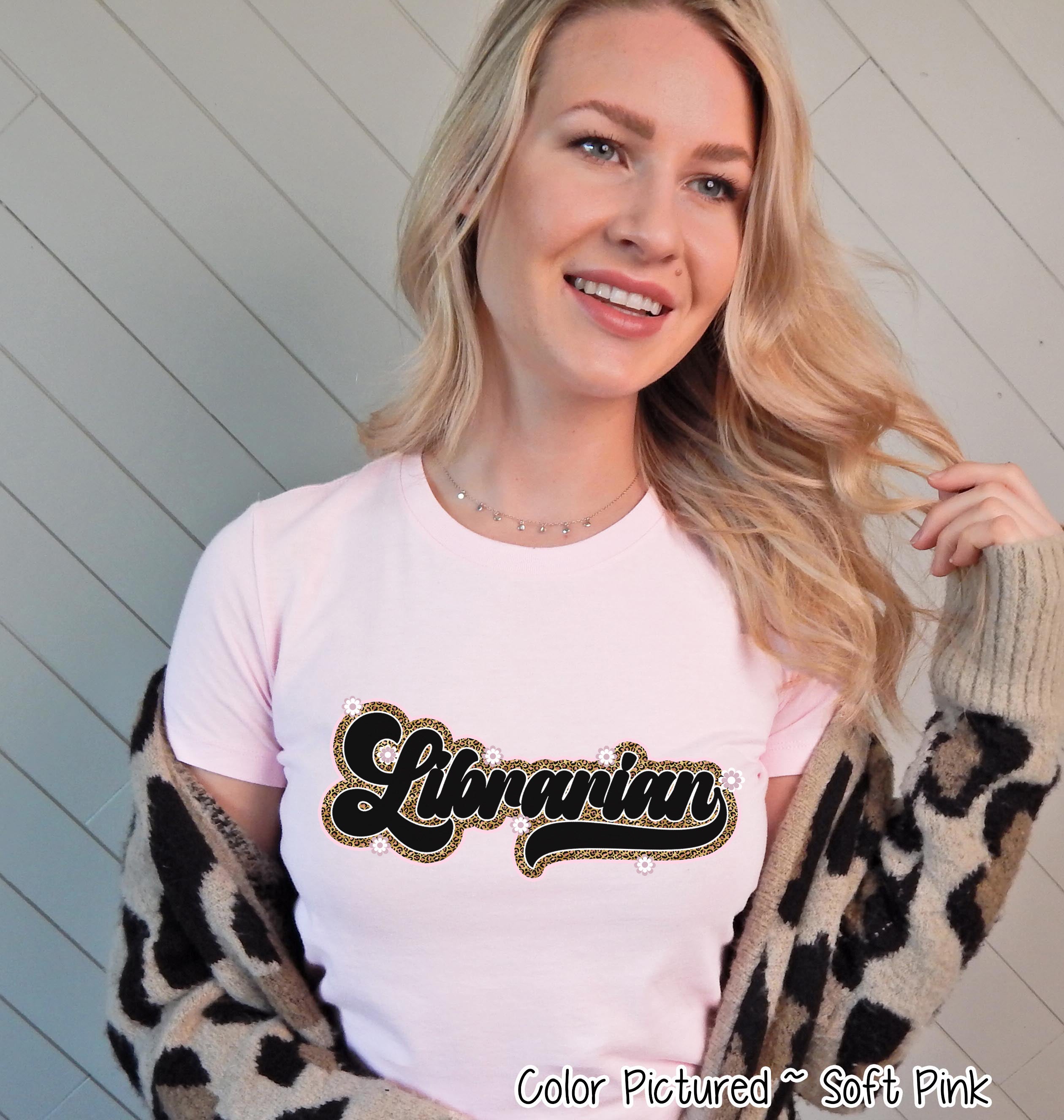 Retro Leopard Librarian Tee