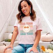 Retro Fall Vibes Smile Fall Tee