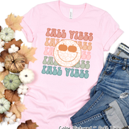 Retro Fall Vibes Smile Fall Tee