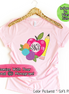 Monogram Apple Back to School Tee
