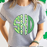 St Patricks Day Print Big Monogram Tee