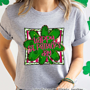 Happy St Patricks Day Clover Tee