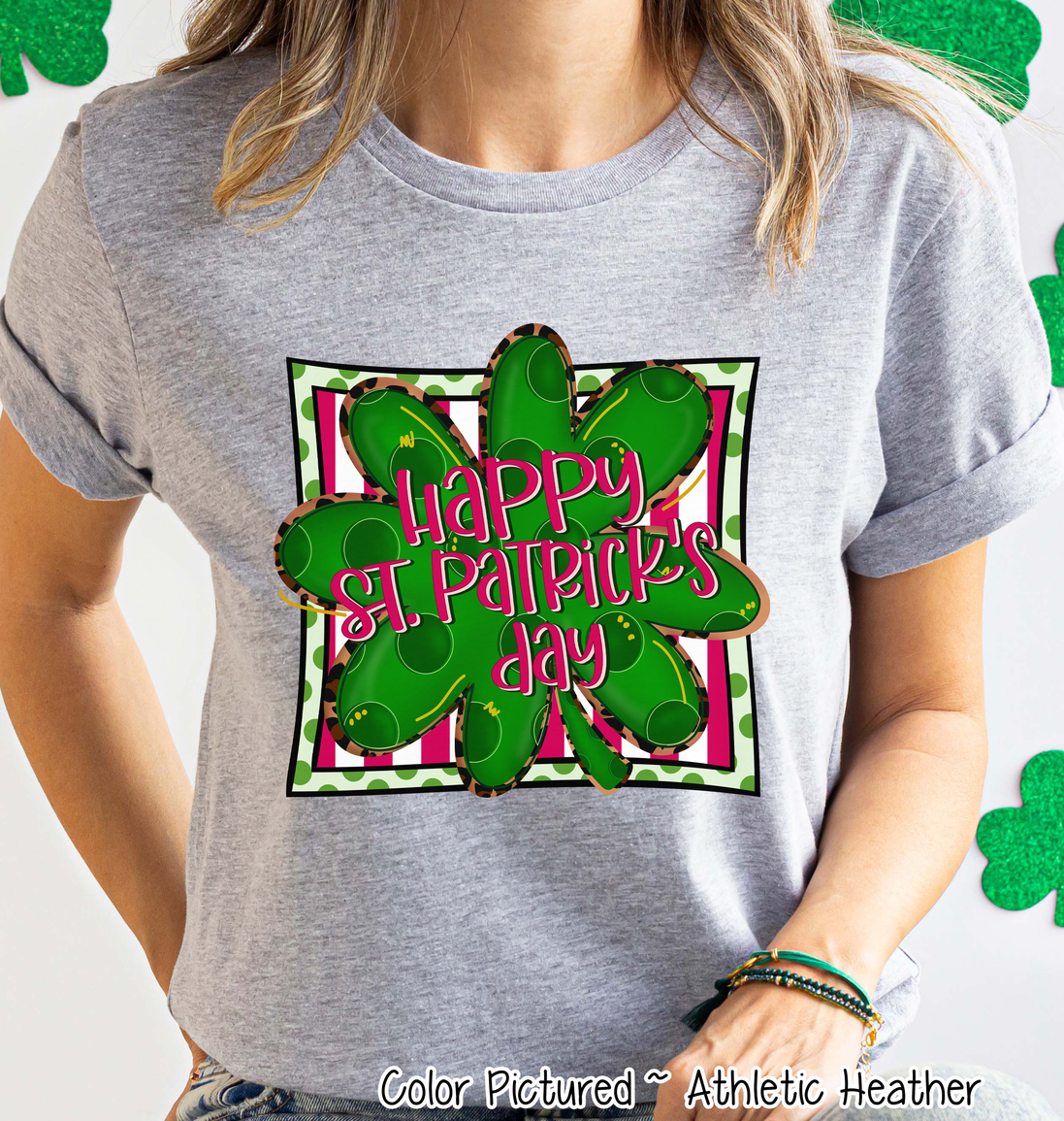 Happy St Patricks Day Clover Tee