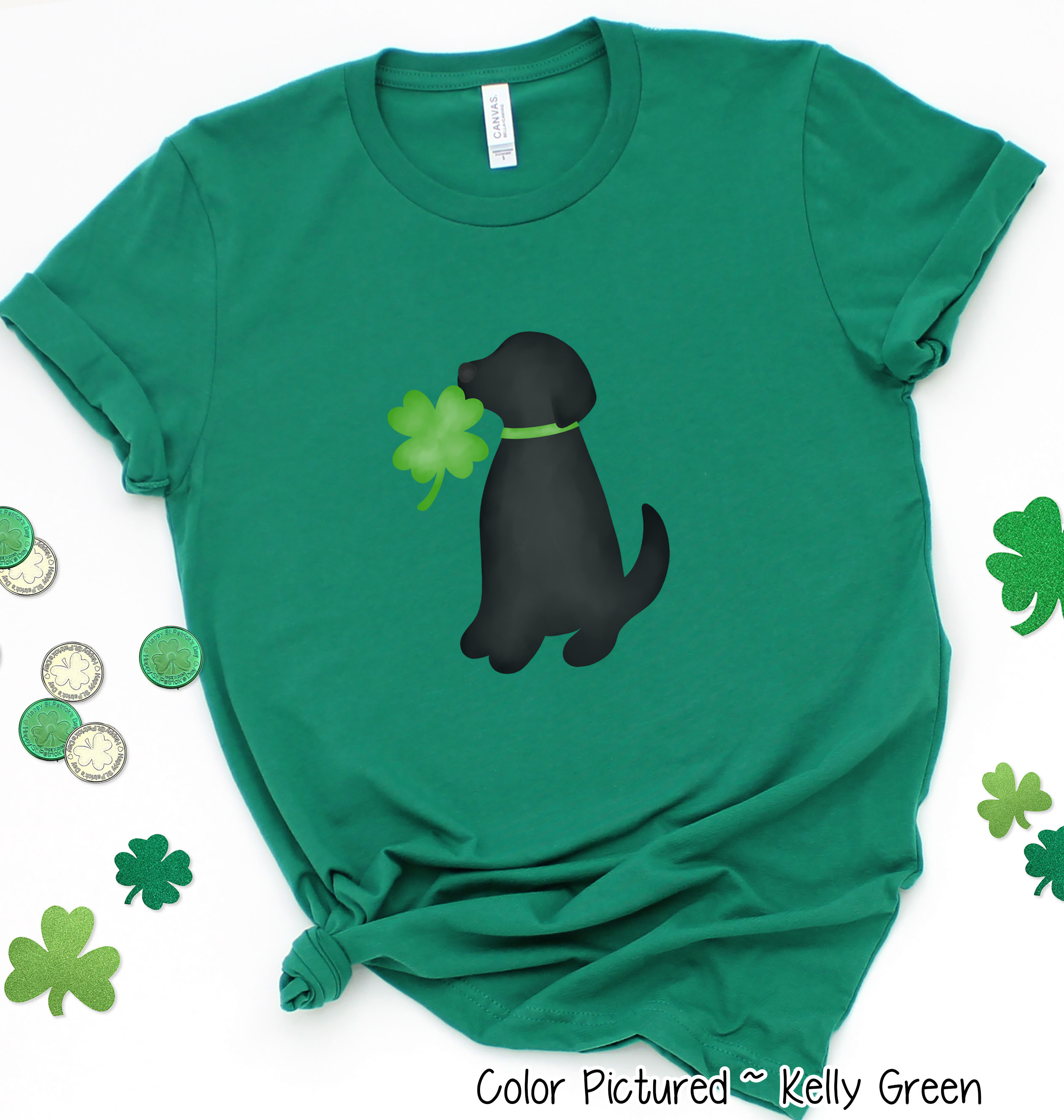 Black Lab St Patricks Day Tee