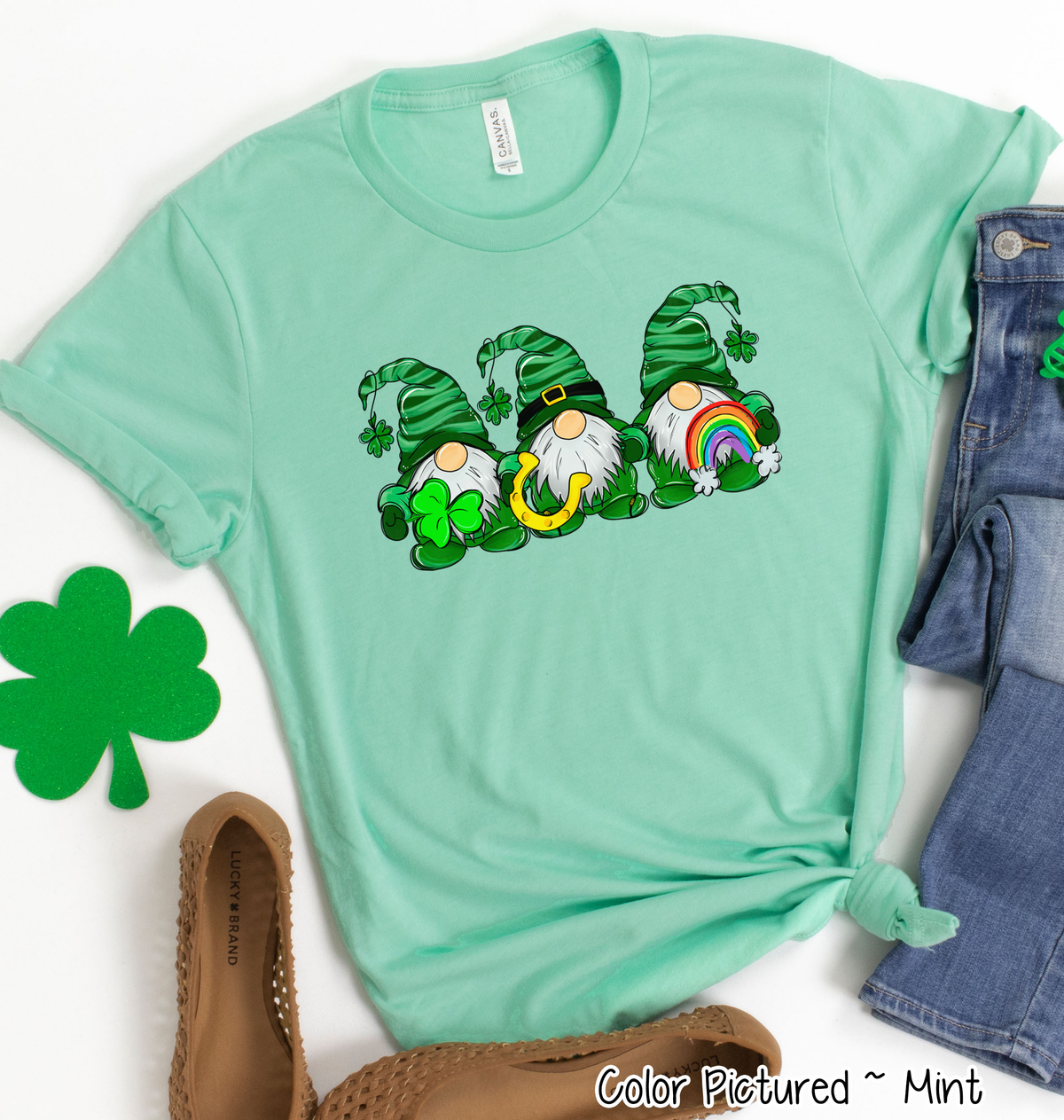 Gnome Trio St Patricks Day Tee