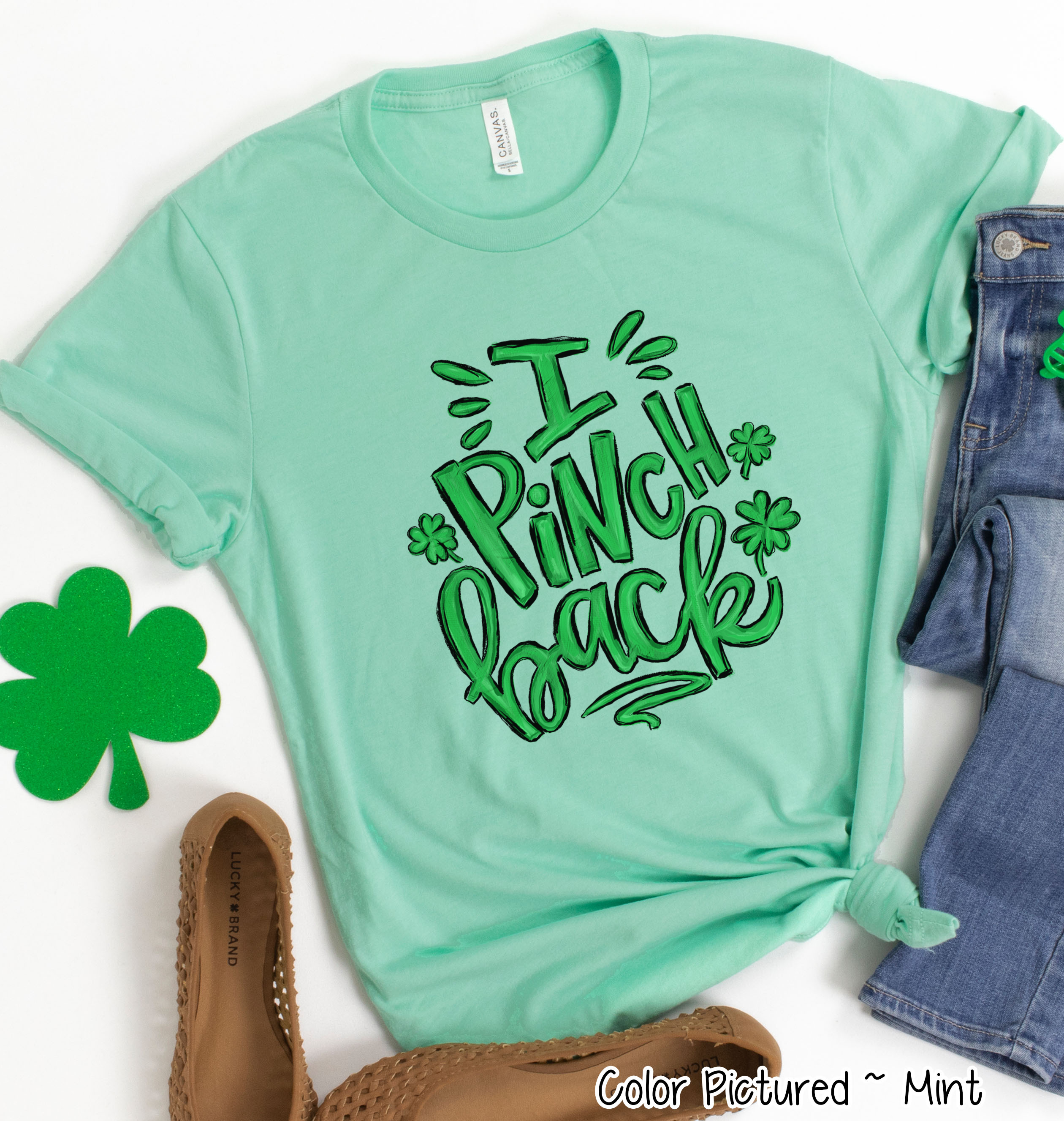 I Pinch Back St Patricks Day Tee
