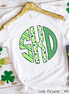 St Patricks Day Print Big Monogram Tee