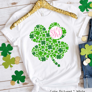 Monogram Multi Clover St Patricks Day Tee