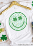 Retro Smiley Face St Patricks Day Tee