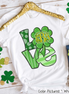 Monogram LOVE & Clover St Patricks Day Tee