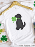 Black Lab St Patricks Day Tee