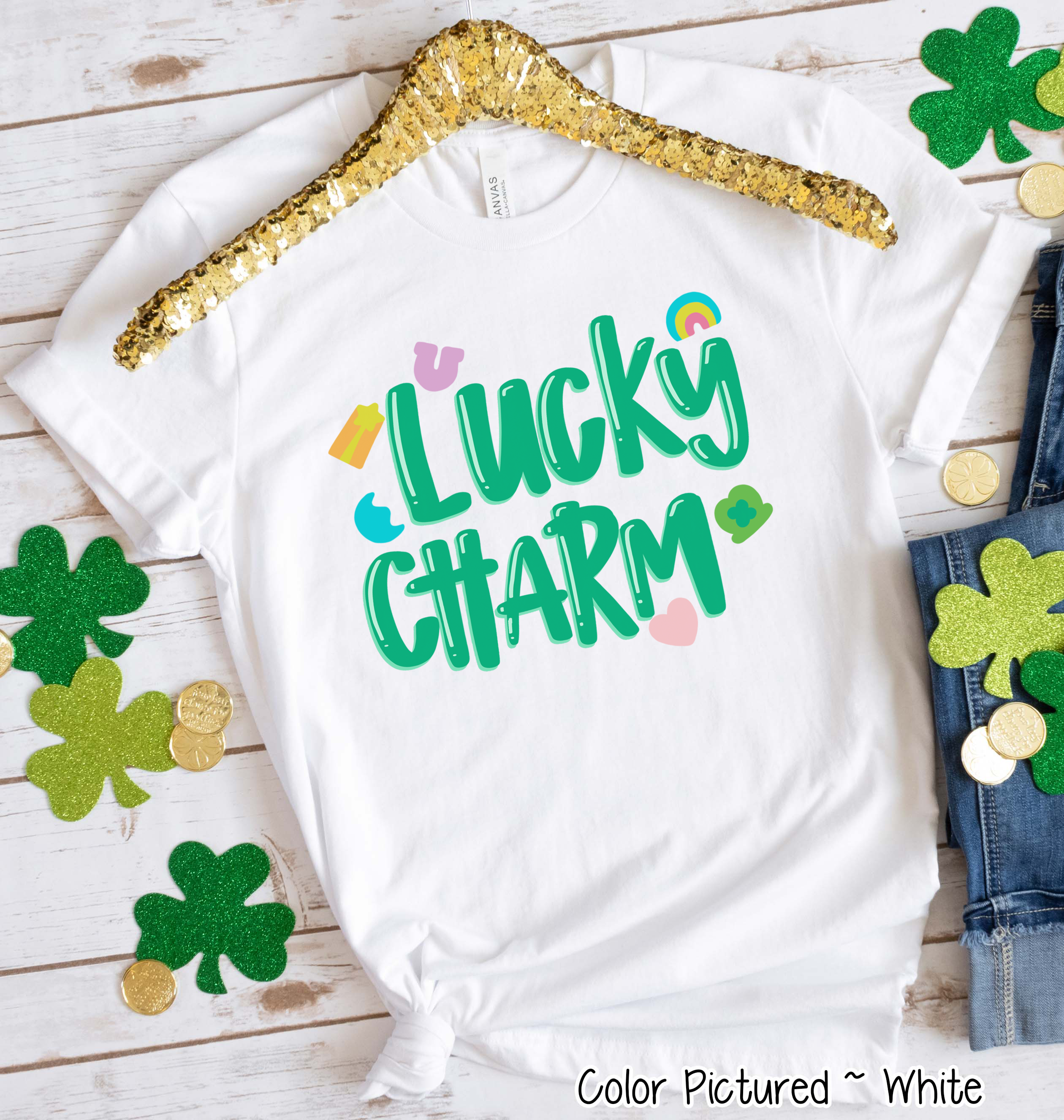 Lucky Charm St Patricks Day Tee