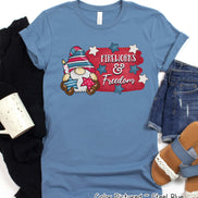 Gnome Fireworks & Freedom Patriotic Tee