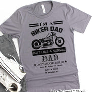 Custom Dad-Father-Papa-Grandpa Biker Tee
