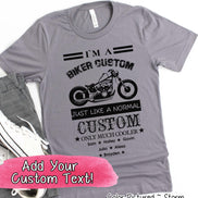 Custom Dad-Father-Papa-Grandpa Biker Tee