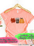 Leaf's, Latte's, & Pumpkin's Monogram Tee