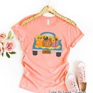 Vintage Truck full of Pumpkins Fall Tee