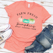 Farm Fresh Pumpkins Distressed Fall Tee