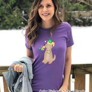 Yellow Lab Mardi Gras Tee