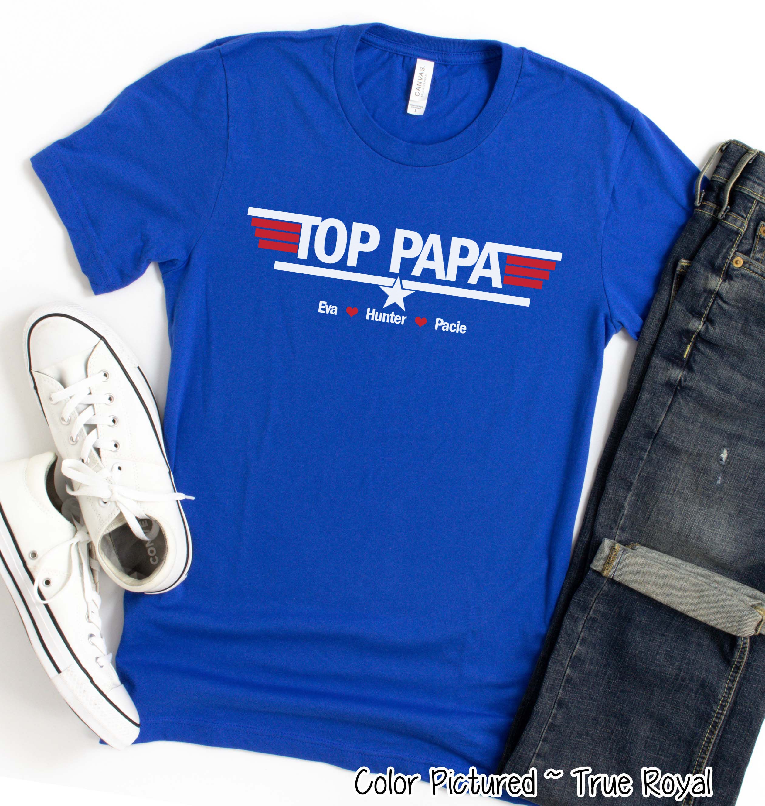 Top Dad-Top Papa Custom Tee